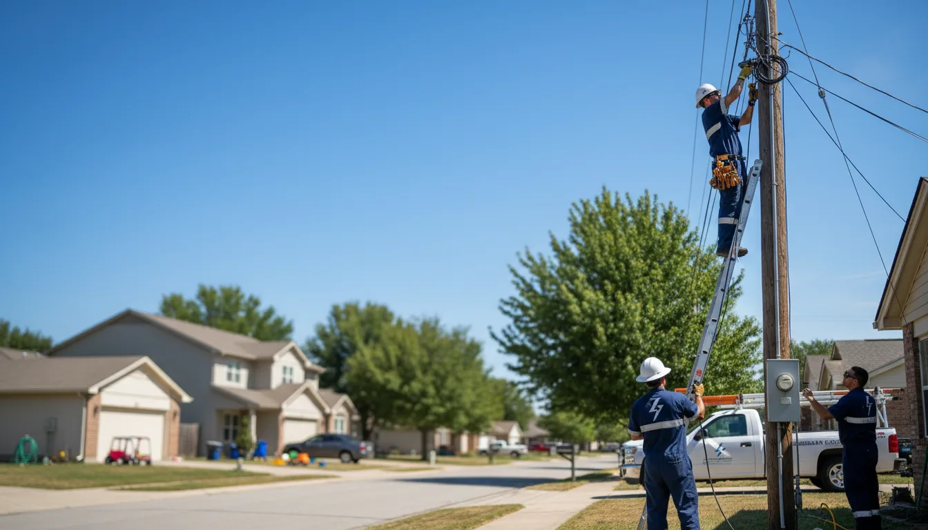 Residential electrician providing installation services in Mendenhall, MS